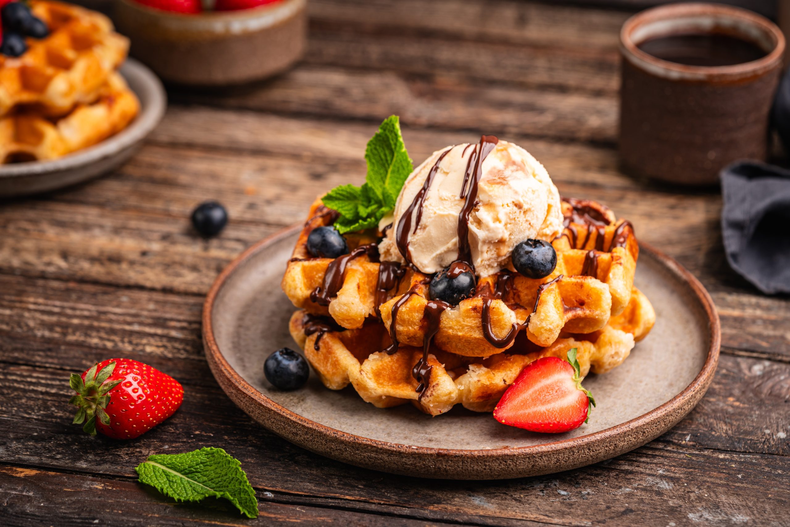 Freshly Made Waffles